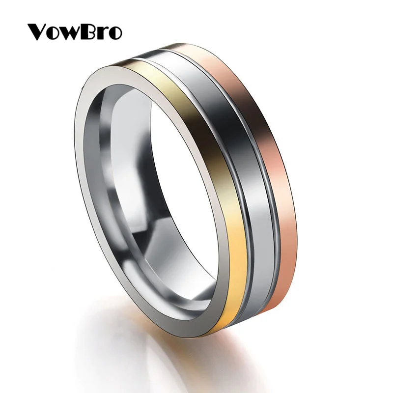 VowBro Fashion Classic Creative Trinity Ring Three Ring Winding Ring Women's Stainless Steel 3 Color Trinity Wedding Band Rings
VowBro Fashion Classic Creative Trinity Ring Three Ring Winding Ring Women's Stainless Steel 3 Color Trinity Wedding Band Rings