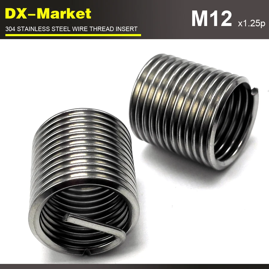 m12*1D *1.25P , 30pcs , fine thread , Damaged Thread Repair , 304 high strength stainless steel screw thread inserts
m12*1D *1.25P , 30pcs , fine thread , Damaged Thread Repair , 304 high strength stainless steel screw thread inserts