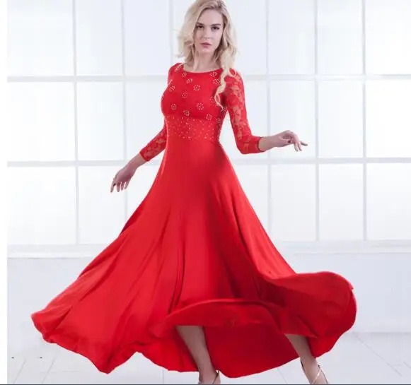 Ballroom Dance Dresses New High Quality Flamenco Dancing Skirt 6 Color Women Cheap Stage Waltz Ballroom Dress rhinestone
Ballroom Dance Dresses New High Quality Flamenco Dancing Skirt 6 Color Women Cheap Stage Waltz Ballroom Dress rhinestone