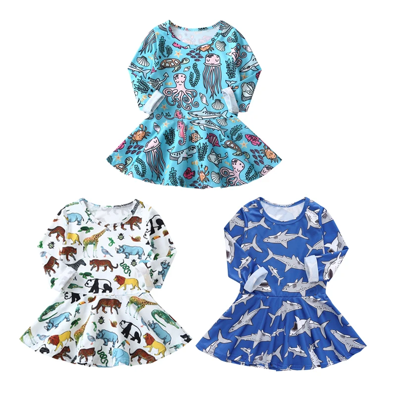 Children Cartoon Animals Printed Dress Baby Girls Fashion Long Sleeve Round Collar Kids Infant Casual Princess Dresses
Children Cartoon Animals Printed Dress Baby Girls Fashion Long Sleeve Round Collar Kids Infant Casual Princess Dresses