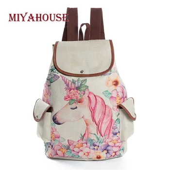 Miyahouse Unicorn Printed Travel Bag Women Canvas Backpack High Quality Drawstring Linen Material Mochila Rucksack
Miyahouse Unicorn Printed Travel Bag Women Canvas Backpack High Quality Drawstring Linen Material Mochila Rucksack