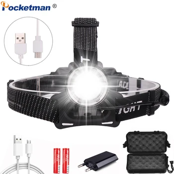 XHP50 LED Headlight Powerful Super Bright V6 Headlight USB Rechargeable Headlamp Zoomable Headlight with 18650 Battery
XHP50 LED Headlight Powerful Super Bright V6 Headlight USB Rechargeable Headlamp Zoomable Headlight with 18650 Battery