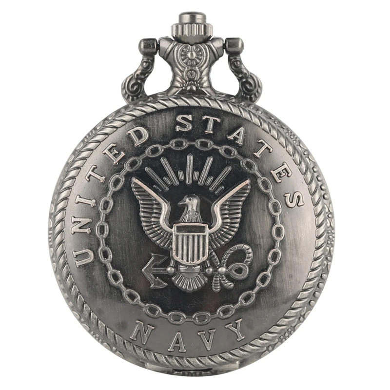 Antique Navy Symbol Quartz Pocket Watch Army Military Chain Necklace Pendant Gift FOB Clock Art Collectibles Gift for Men Women
Antique Navy Symbol Quartz Pocket Watch Army Military Chain Necklace Pendant Gift FOB Clock Art Collectibles Gift for Men Women