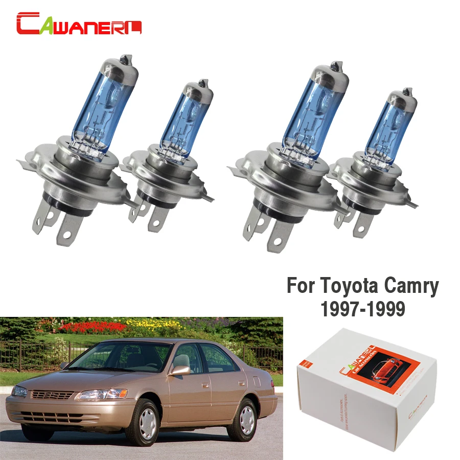 Cawanerl For Toyota Camry Sedan 1997-1999 H4 100W High Power Auto Halogen Bulb 4300K 12V Car Headlight Light Hi/Lo Beam 4 Pieces
Cawanerl For Toyota Camry Sedan 1997-1999 H4 100W High Power Auto Halogen Bulb 4300K 12V Car Headlight Light Hi/Lo Beam 4 Pieces