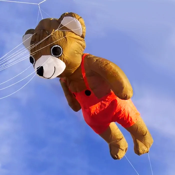 Фото 3D мультфильм пляж мягкий медведь большой кайт Летающий хвост русалки windsock