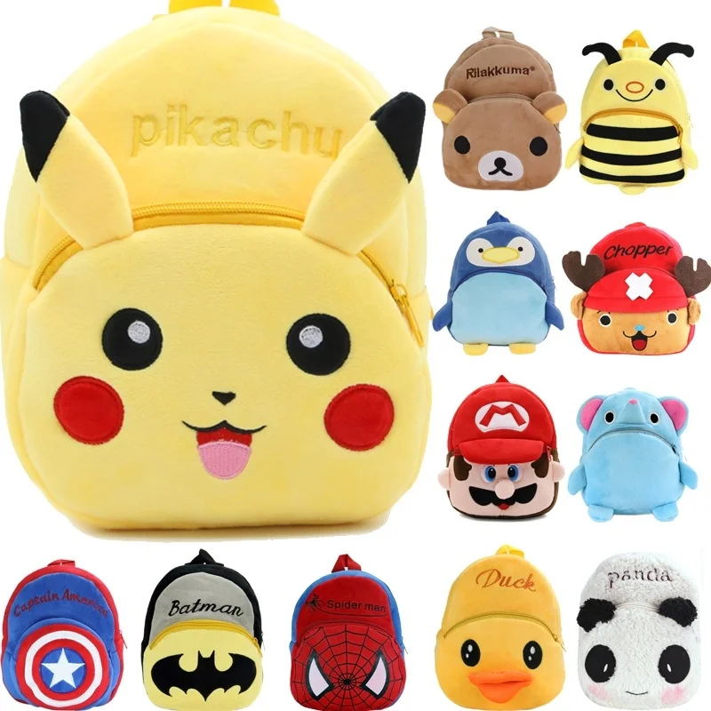 Cartoon Anime kids school bag Pokemon Pikachu Superhero Batman Cute Plush Backpack Girls Boys Schoolbag Kindergarten Rucksack
Cartoon Anime kids school bag Pokemon Pikachu Superhero Batman Cute Plush Backpack Girls Boys Schoolbag Kindergarten Rucksack