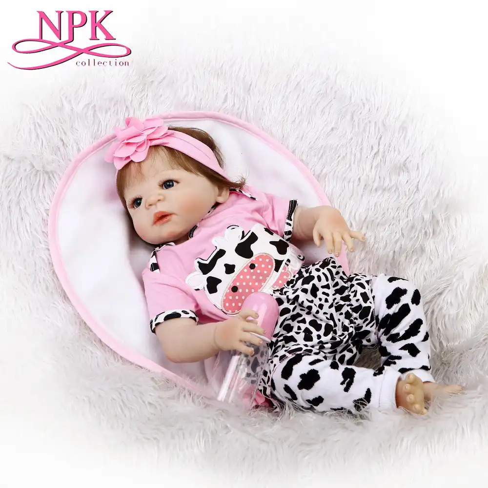 19 inch silicone reborn baby doll kids playmate gift for girls