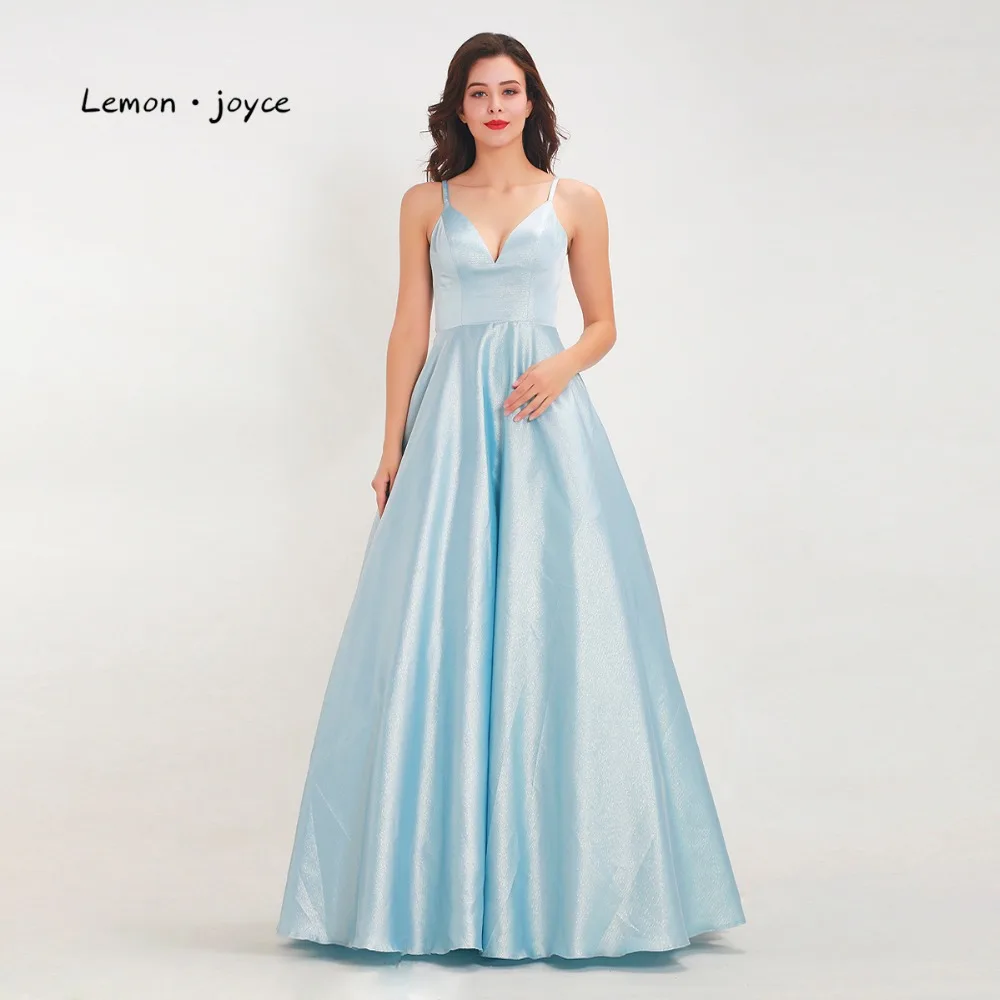 Lemon joyce Blue Prom Dresses for Women 2019 Sexy V-neck Backless Simple A-line Party Gowns Evening Dress Plus Size
Lemon joyce Blue Prom Dresses for Women 2019 Sexy V-neck Backless Simple A-line Party Gowns Evening Dress Plus Size
