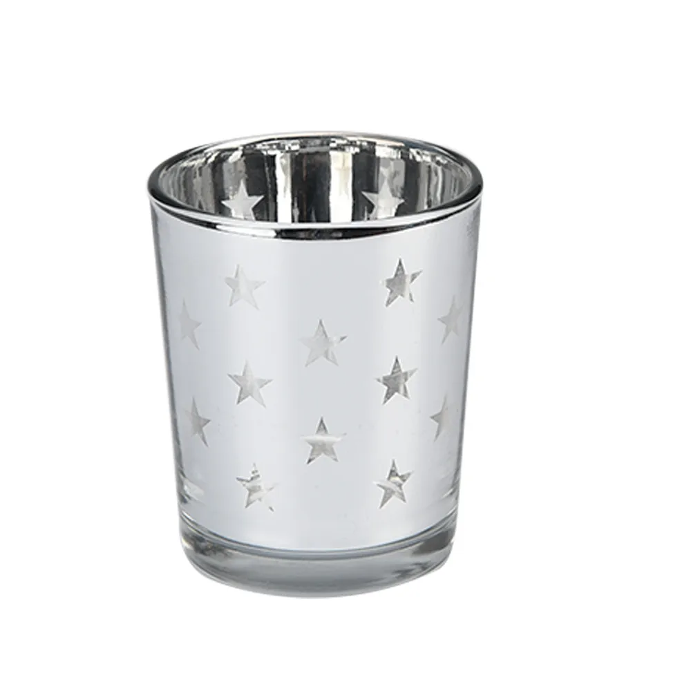 Simple Glass Candle Cup Silver Plating Star Candlestick Bar Restaurant Props Romantic Decoration Candle Home Decor Gift #15
Simple Glass Candle Cup Silver Plating Star Candlestick Bar Restaurant Props Romantic Decoration Candle Home Decor Gift #15