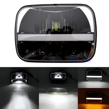5x7 square headlight bulb 6x7 inch rectangular Front Headlamp DRL Turn signal led truck light for Jeep Cherokee XJ Ford
5x7 square headlight bulb 6x7 inch rectangular Front Headlamp DRL Turn signal led truck light for Jeep Cherokee XJ Ford