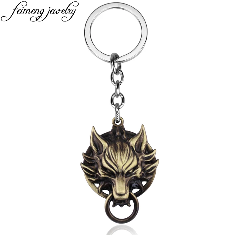 Final Fantasy Keychain 3D Wolf Head Bronze Metal Pendant Keyring Cloud of Wolf Model Llavero Key Ring Fashion Car Key Chain
Final Fantasy Keychain 3D Wolf Head Bronze Metal Pendant Keyring Cloud of Wolf Model Llavero Key Ring Fashion Car Key Chain