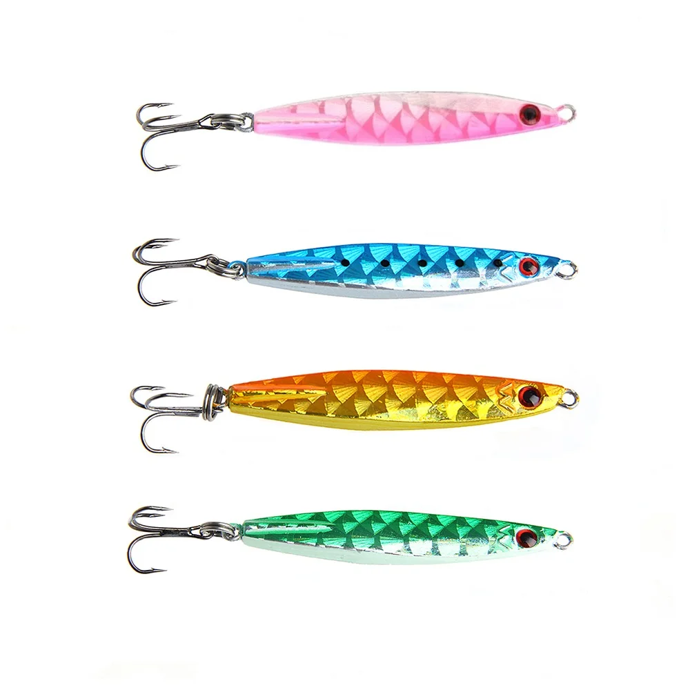 1Pc 16g 30g Metal Jig Spoon Fishhook Artificial 3D Eyes Fish Head Lure Bait Saltwater Sea Fishing Hook Tackle Tool Random Color
1Pc 16g 30g Metal Jig Spoon Fishhook Artificial 3D Eyes Fish Head Lure Bait Saltwater Sea Fishing Hook Tackle Tool Random Color
