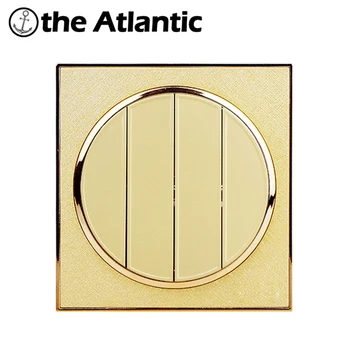 Atlantic Circle Mirror Light Switch 4 Gang 2 Way Wall Switch Interrupteur 10A Gold Sale Wall Switches Big Push Button AC110~250V
Atlantic Circle Mirror Light Switch 4 Gang 2 Way Wall Switch Interrupteur 10A Gold Sale Wall Switches Big Push Button AC110~250V