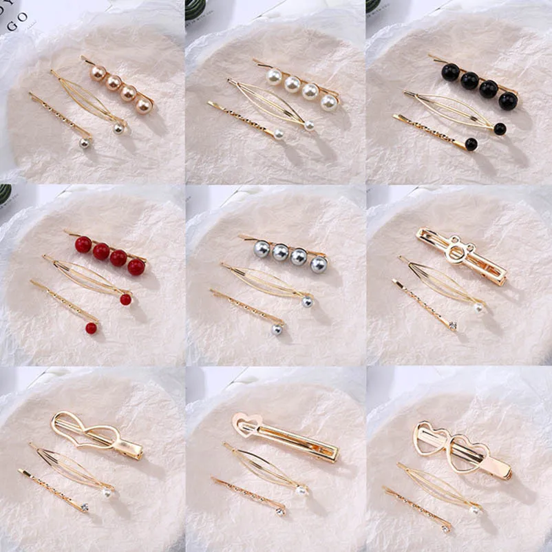 3 Pieces/Set Simple Artificial Pearl Twist Wave Oval Bobby Hairpins Black Red Silver White Headwear for Women
3 Pieces/Set Simple Artificial Pearl Twist Wave Oval Bobby Hairpins Black Red Silver White Headwear for Women