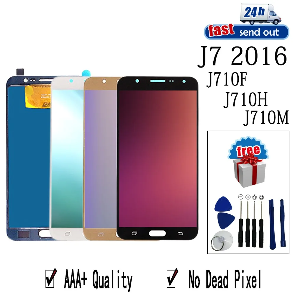 AMOLED LCD For SAMSUNG Galaxy J7 2016 J710 LCD Display J710M J710H J710F Touch Screen Tested Digitizer Assembly
AMOLED LCD For SAMSUNG Galaxy J7 2016 J710 LCD Display J710M J710H J710F Touch Screen Tested Digitizer Assembly