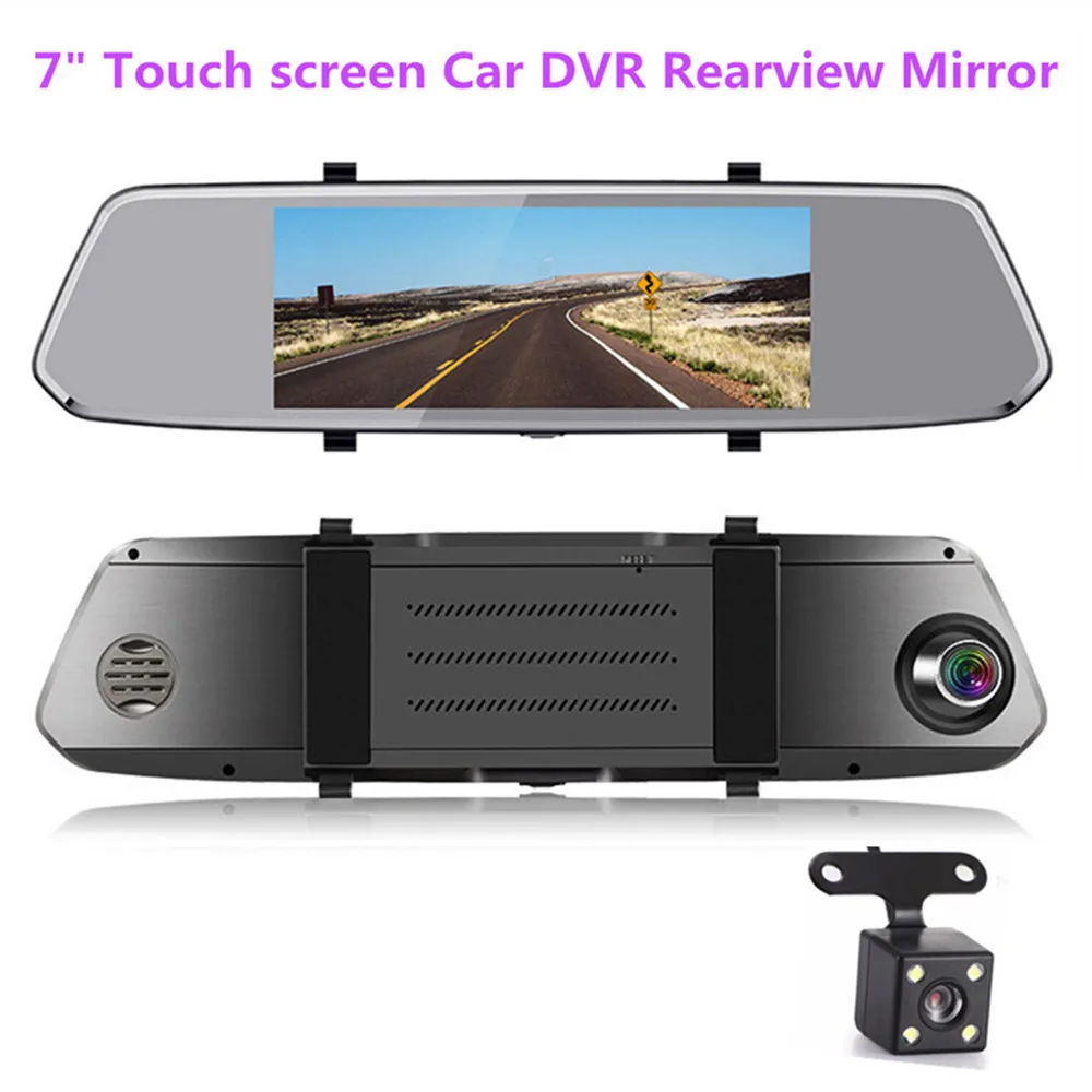 New 7" touch screen Car DVR rearview mirror 1080P Dual Lens Dash Cam Night Vision/G-sensor/Reverse parking image
New 7" touch screen Car DVR rearview mirror 1080P Dual Lens Dash Cam Night Vision/G-sensor/Reverse parking image