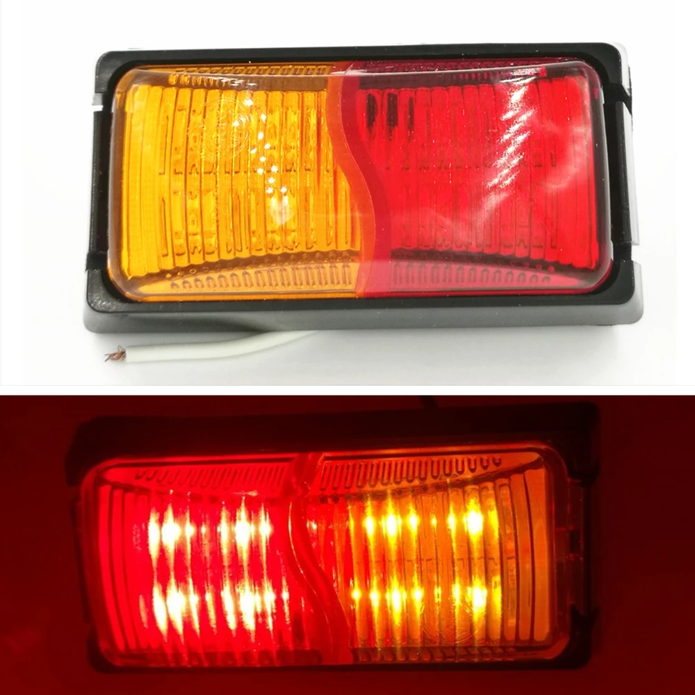12/24V LED Side Marker Light Red Amber Clearance Indicator Lamp Trailer Truck(6.8)
12/24V LED Side Marker Light Red Amber Clearance Indicator Lamp Trailer Truck(6.8)