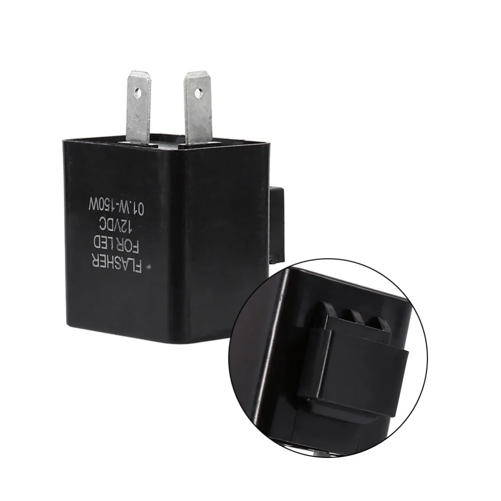 Black Plastic + Metal LED Flasher 12V 2 Pin Adjustable Frequency Relay Turn Signal Indicator Light For Motorcycle Motorbike fix
Black Plastic + Metal LED Flasher 12V 2 Pin Adjustable Frequency Relay Turn Signal Indicator Light For Motorcycle Motorbike fix