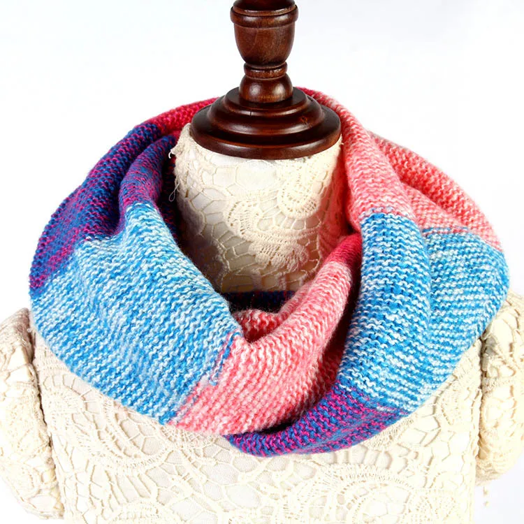 Autumn winter lic women scarf Thicken knitting Wool Collar Shawl Neck Warmer Fashion High Quality Scarves female Wrap soft 308 12