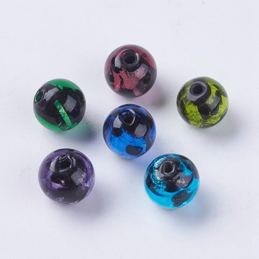 Pandahall 10pc Handmade Round Silver Foil Lampwork Beads DIY Jewelry Accessories Finding Making Necklace Bracelets Anklet 10mm
Pandahall 10pc Handmade Round Silver Foil Lampwork Beads DIY Jewelry Accessories Finding Making Necklace Bracelets Anklet 10mm