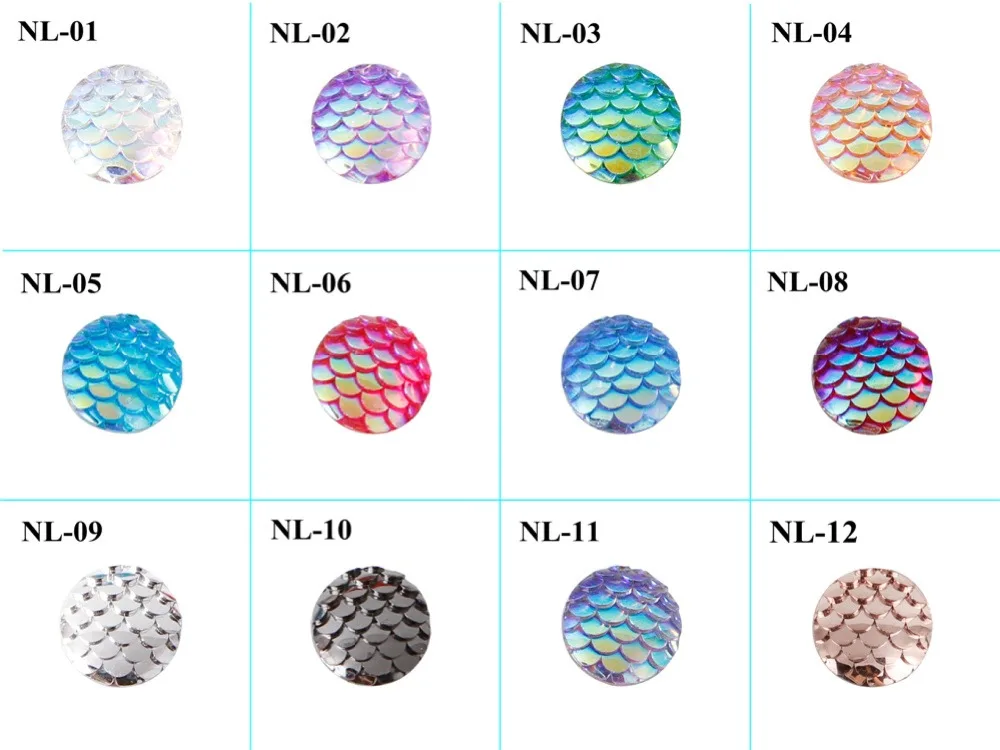 New Fashion 200pcs 12mm Mix AB Colors Fish Scale Style Flat back Resin Cabochons For Bracelet Earrings accessories
New Fashion 200pcs 12mm Mix AB Colors Fish Scale Style Flat back Resin Cabochons For Bracelet Earrings accessories