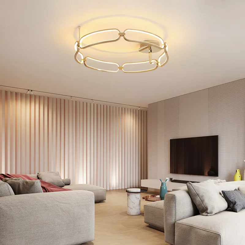 Modern Brushed Gold LED Ceiling Light LED Lamparas De Techo Living Room Bedroom Foyer Ceiling Lamp Circle Ring Led Home Light
Modern Brushed Gold LED Ceiling Light LED Lamparas De Techo Living Room Bedroom Foyer Ceiling Lamp Circle Ring Led Home Light
