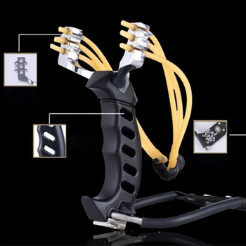 New 3 Rubber Bands Folding Wrist Slingshot Catapult Outdoor Games Powerful Crossbow Hunting Bow Arrow Tools Hunting Sling Shot
New 3 Rubber Bands Folding Wrist Slingshot Catapult Outdoor Games Powerful Crossbow Hunting Bow Arrow Tools Hunting Sling Shot