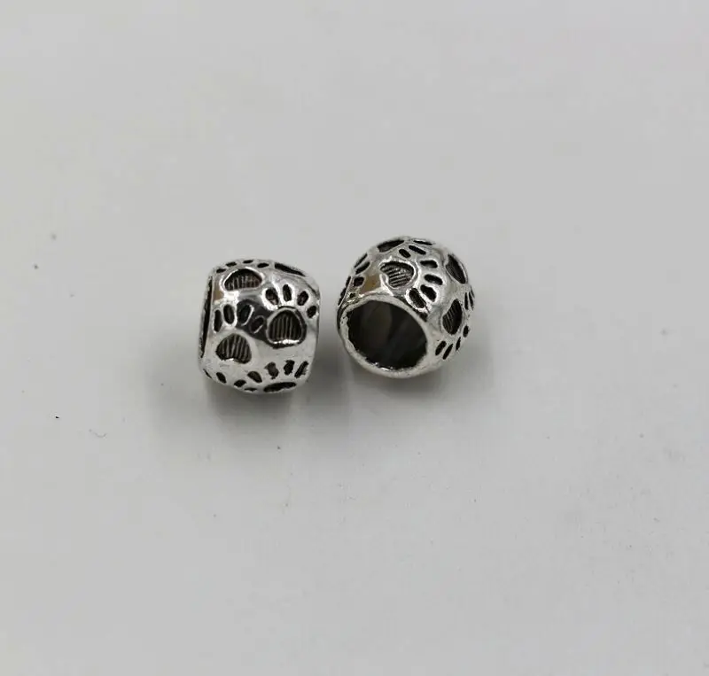Hot ! 100pcs Antique Silver Footprint Large Hole Spacer Beadsarge Hole Spacer Beads Fit Bracelet 8x10mm za126
Hot ! 100pcs Antique Silver Footprint Large Hole Spacer Beadsarge Hole Spacer Beads Fit Bracelet 8x10mm za126