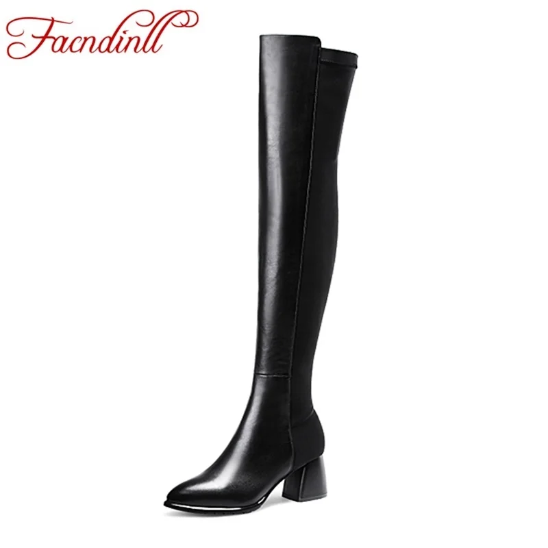FACNDINLL women boots sexy stretch thigh high boots women leather over the knee boots ladies autumn winter high heels long boots
FACNDINLL women boots sexy stretch thigh high boots women leather over the knee boots ladies autumn winter high heels long boots