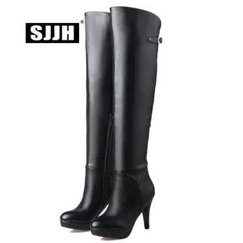 SJJH Women Stiletto Long Boots with Round Toe Zip Short Plush Over-the-Knee Boots Fashion Elegant Party Shoes Large Size Q474
SJJH Women Stiletto Long Boots with Round Toe Zip Short Plush Over-the-Knee Boots Fashion Elegant Party Shoes Large Size Q474