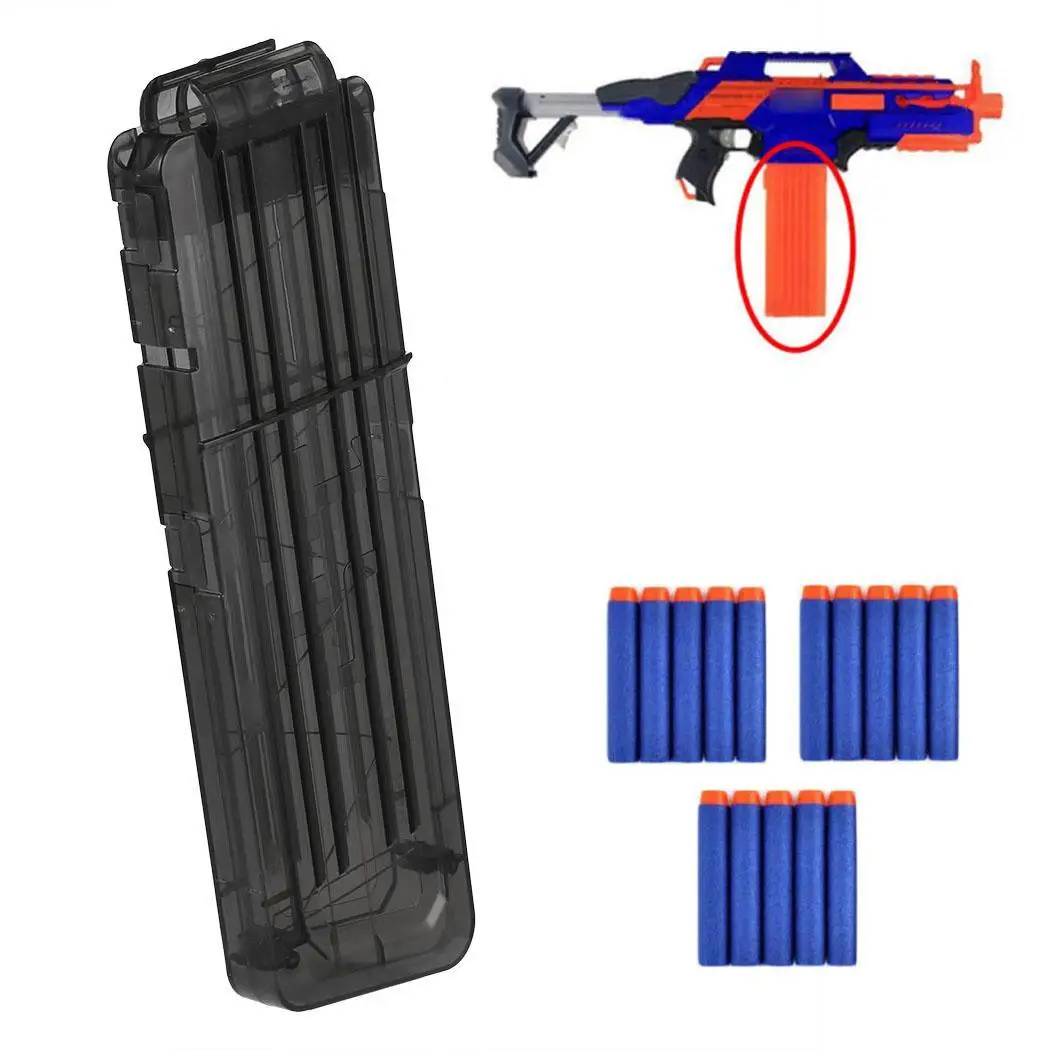 

Quick Reload 15 Darts Bullet Ammo Clip Magazine 15pcs for Nerf N-Strike N-strike Series Blaster 3+ Elite Toy