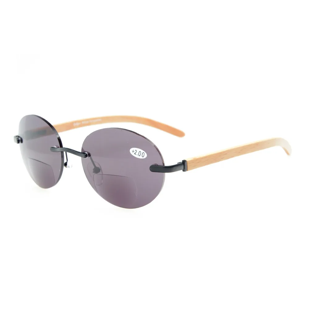 R1636 Eyekepper Spring Hinges Wood Arms Rimless Round Bifocal Sunglasses +1.0/1.25/1.5/1.75/2.0/2.25/2.5/2.75/3.0
R1636 Eyekepper Spring Hinges Wood Arms Rimless Round Bifocal Sunglasses +1.0/1.25/1.5/1.75/2.0/2.25/2.5/2.75/3.0