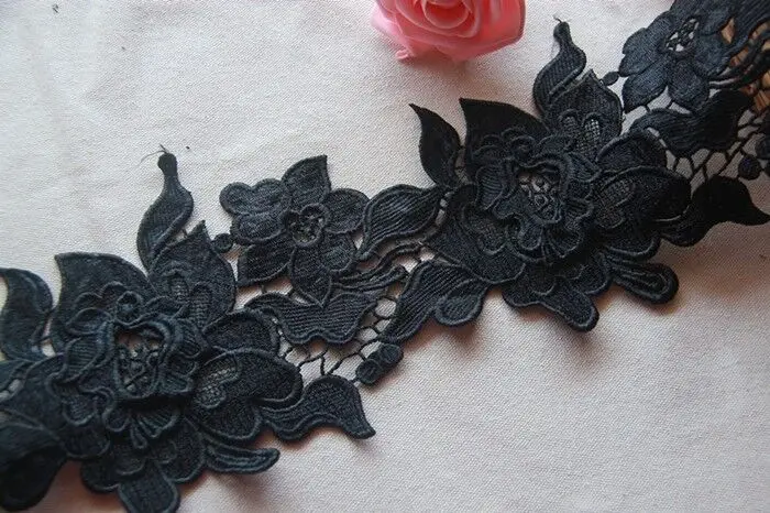 6 meters/lot Black Milk Silk Embroidery Lace Trim Cotton Clothing Accessories 15 cm Wide Lace Skirt Hem DIY Accessories
6 meters/lot Black Milk Silk Embroidery Lace Trim Cotton Clothing Accessories 15 cm Wide Lace Skirt Hem DIY Accessories
