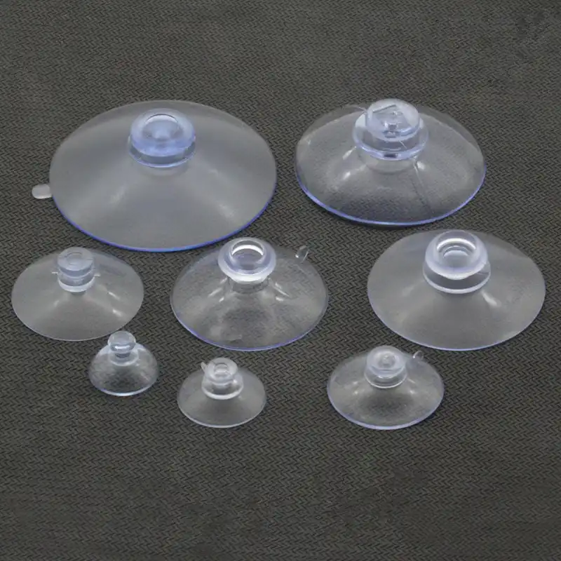 20 60mm Clear Sucker Suction Cups Mushroom Head Strong Vacuum