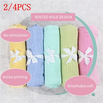2/4pcs Newborn Baby Blankets Cotton Crochet Summer 90*70cm Sleeping Bed Supplies Hole Wrap Air-conditioning Blanket For Baby
2/4pcs Newborn Baby Blankets Cotton Crochet Summer 90*70cm Sleeping Bed Supplies Hole Wrap Air-conditioning Blanket For Baby