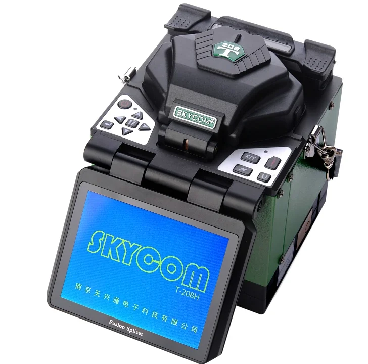 Skycom T-208H 5inch 8s fast splicing Fiber Fusion Splicer FTTH Fiber Welding Machine
Skycom T-208H 5inch 8s fast splicing Fiber Fusion Splicer FTTH Fiber Welding Machine