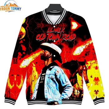 Rapper Lil Nas X new fashion print hip pop Baseball uniform Men/Women Casual hot sale Harajuku high quality Baseball Jacket
Rapper Lil Nas X new fashion print hip pop Baseball uniform Men/Women Casual hot sale Harajuku high quality Baseball Jacket