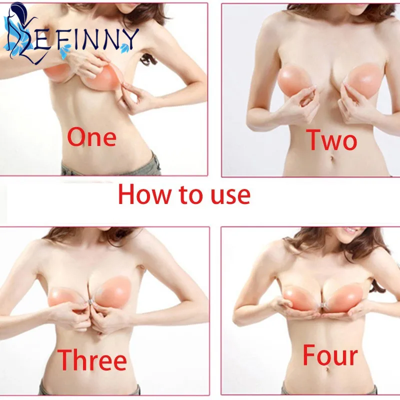 Sexy Strapless Backless Invisible Adhesive Silicone Gel Bra Breast Pad Cup A-D Newest 7