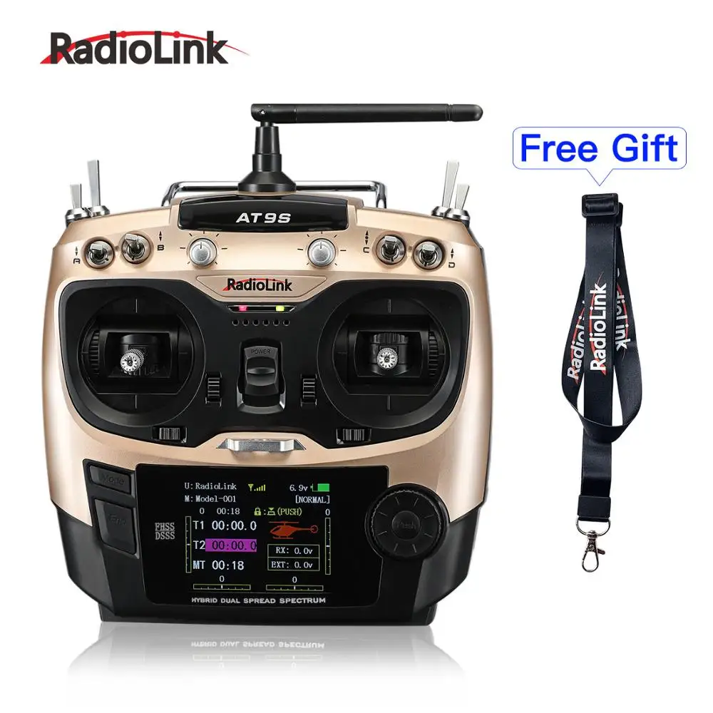 Radiolink AT9S 10CH RC Transmitter and Receiver R9DS 2.4G Radio Controller for Drone/Multicopter/Helicopter Airplane Mode 1
Radiolink AT9S 10CH RC Transmitter and Receiver R9DS 2.4G Radio Controller for Drone/Multicopter/Helicopter Airplane Mode 1