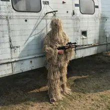 迷彩狩猟服狙撃 ghillie のスーツ衣装バイオニックエアガンスライドスーツ撮影 roupa 3D pubg のジャケットとパンツ(China)