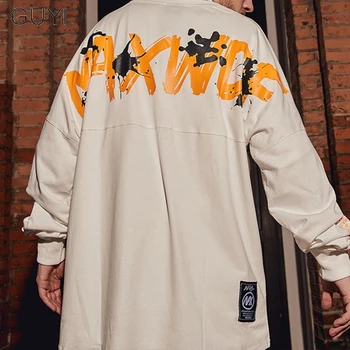 GUYI Black Letter Print Over Size Hoodies Men Rib Sleeve Long Off Pullovers White Fashion Sport Hip Hop Streetwear Sweatshirt
GUYI Black Letter Print Over Size Hoodies Men Rib Sleeve Long Off Pullovers White Fashion Sport Hip Hop Streetwear Sweatshirt