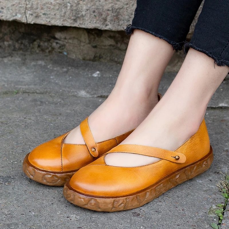 Artdiya Genuine Leather Casual Shoes 2019 Spring and Summer New Round Toe Flat Women Shoes Cowhide Retro Handmade Flats T58607-1
Artdiya Genuine Leather Casual Shoes 2019 Spring and Summer New Round Toe Flat Women Shoes Cowhide Retro Handmade Flats T58607-1