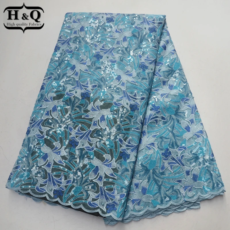 Sky Blue African Lace Fabric Latest Nigeria Sequins Lace Desig French Embroider Lace Beads With Stone For High-End Evening Dress
Sky Blue African Lace Fabric Latest Nigeria Sequins Lace Desig French Embroider Lace Beads With Stone For High-End Evening Dress