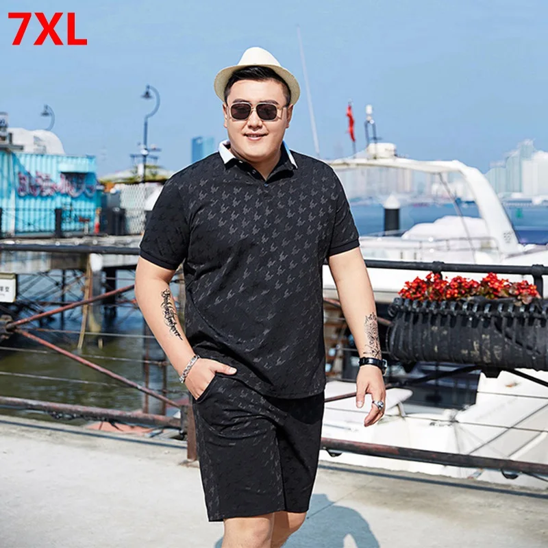 Summer oversized sports suit men's tide plus size shorts short sleeve polo shirt big size Men's Sets 7XL 6XL 5XL
Summer oversized sports suit men's tide plus size shorts short sleeve polo shirt big size Men's Sets 7XL 6XL 5XL