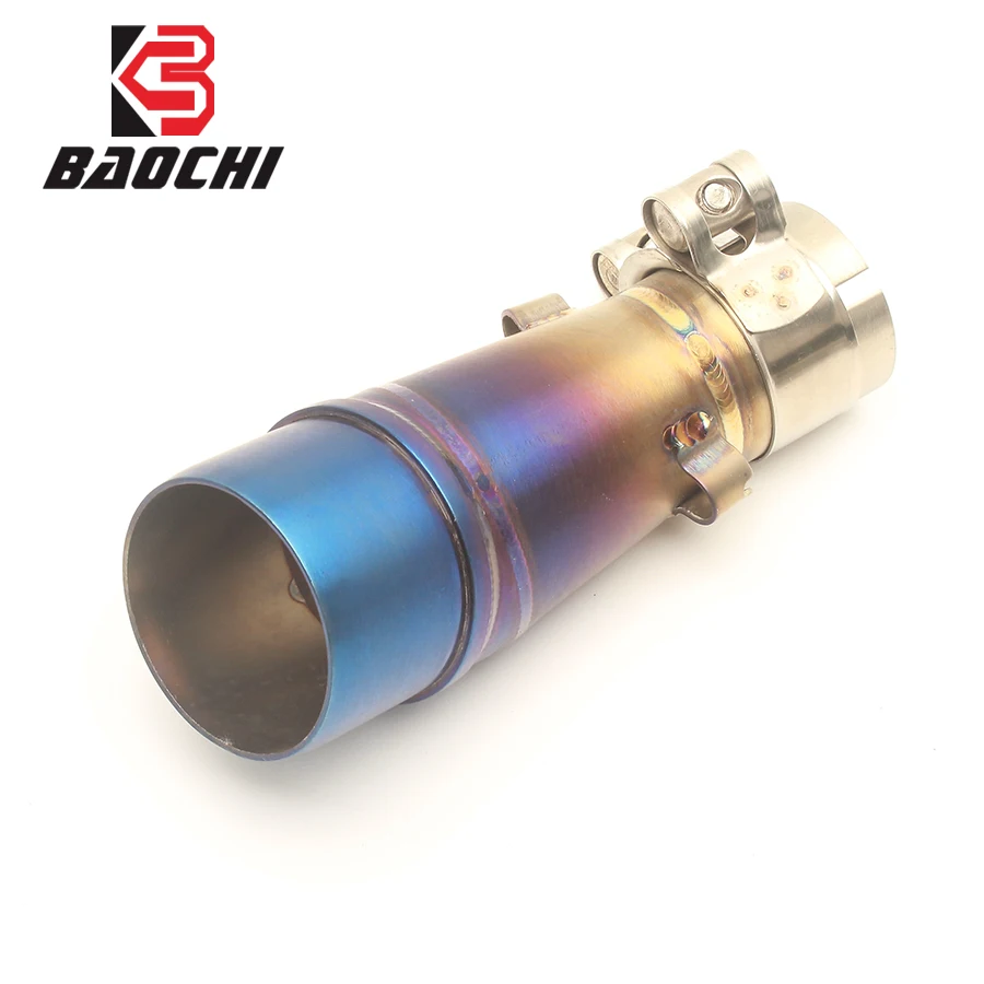 Modified Motorcycle Exhaust Middle Link Pipe Blue Mid Pipe Muffler Clamp For Kawasaki Z250 300 Ninja 250R Ninja 300 Slip on
Modified Motorcycle Exhaust Middle Link Pipe Blue Mid Pipe Muffler Clamp For Kawasaki Z250 300 Ninja 250R Ninja 300 Slip on