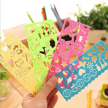 4Pcs Multi Function Drawing Ruler Cartoon Flower Ruler Children Doodle Painting Template Creative Stationery School Supplies
4Pcs Multi Function Drawing Ruler Cartoon Flower Ruler Children Doodle Painting Template Creative Stationery School Supplies