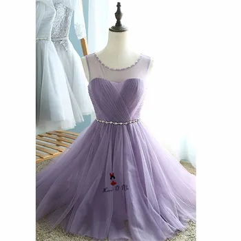 Silver Gray Lavender Bridesmaid Dress Short Tulle Crystal Belt Plus Size Wedding Party Guest Dresses 2018 Girls Prom Gowns Tulle
Silver Gray Lavender Bridesmaid Dress Short Tulle Crystal Belt Plus Size Wedding Party Guest Dresses 2018 Girls Prom Gowns Tulle