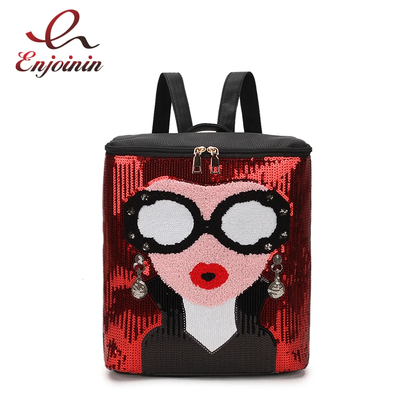 Trendy Fashion Sequins Sexy Woman Design Dazzling Ladies Casual Backpack Shoulder Bag School Bags For Teenage Girls Female Bolsa
Trendy Fashion Sequins Sexy Woman Design Dazzling Ladies Casual Backpack Shoulder Bag School Bags For Teenage Girls Female Bolsa