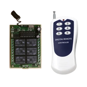 DC 12V 24V 6 CH 6CH RF Wireless Remote Control Switch System Wireless Light Switch Remote Transmitter + Receiver,315/433 MHz
DC 12V 24V 6 CH 6CH RF Wireless Remote Control Switch System Wireless Light Switch Remote Transmitter + Receiver,315/433 MHz