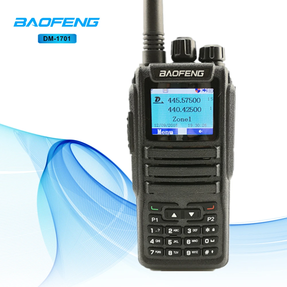 Baofeng DM-1701 Digital Two Way Radio Tier 2 Dual Time Slot Dual Band Walkie Talkie DMR Ham Amateur Radio Station HF Transceiver
Baofeng DM-1701 Digital Two Way Radio Tier 2 Dual Time Slot Dual Band Walkie Talkie DMR Ham Amateur Radio Station HF Transceiver